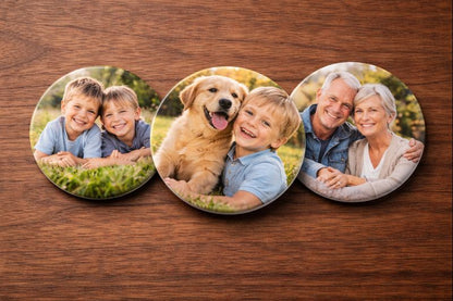 Family Trio Magnet Button Set – 3 Personalized 2.25” Buttons