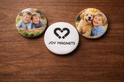 Family Trio Magnet Button Set – 3 Personalized 2.25” Buttons