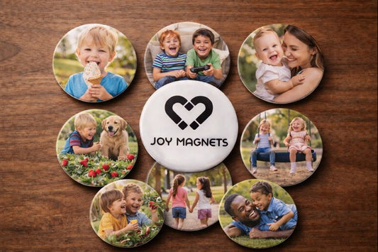 Fridge Gallery Magnet Button Pack – 9 Personalized 2.25” Buttons