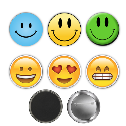 Set of 6 - Custom 2" Personalized Magnet & Button